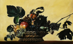canestra di frutta. copia Caravaggio