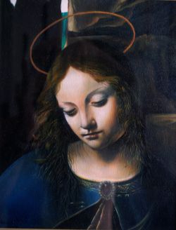 Omaggio a Leonardo da Vinci-La  Vergine delle rocce