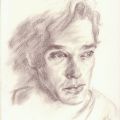 ritratto - studio grafite Benedict Cumberbatch