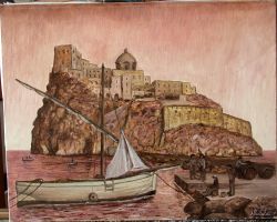 Castello Aragonese con barca