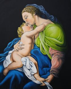 Madonna con bambino "copia d'autore"