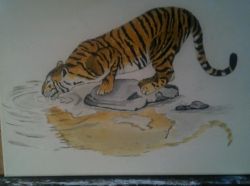 tigre al ruscello