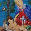 Omaggio a Filippino Lippi (Madonna Strozzi)  Olio su Tela - 70 x 100 - Tecnica Pennello - anno 2014