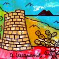 La torre saracena di Ioppolo circondata dai fichidindia 