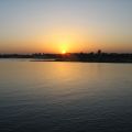 Alba in navigazione sul Nilo- Egitto
