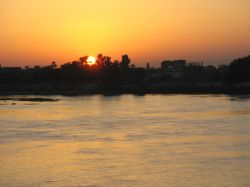 anno 2007 In Egitto -Il tramonto sul Nilo