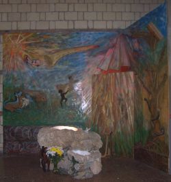 opera n.111 anno 2004  fonte battesimale chiesa bosco Minniti