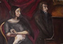 Frédéric Chopin e la scrittrice George Sand; 