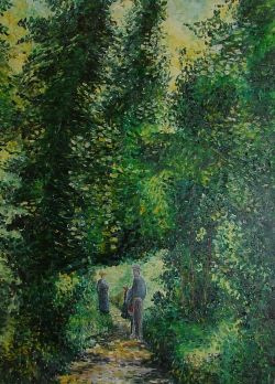 sentiero nel bosco - Pissarro