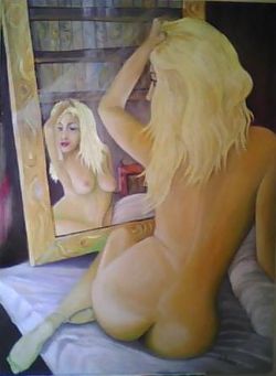" nudo di Donna allo specchio "