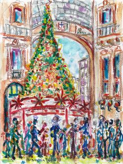 Milano albero di Natale in Galleria 