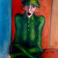donna con cappello verde   1993