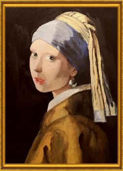 Omaggio a Vermeer - Ragazza con l'orecchino di perla -