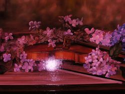 flowers and music.