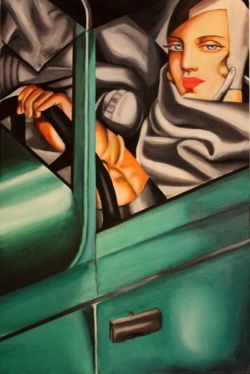 Tamara De Lempicka-Autoritratto sulla Bugatti