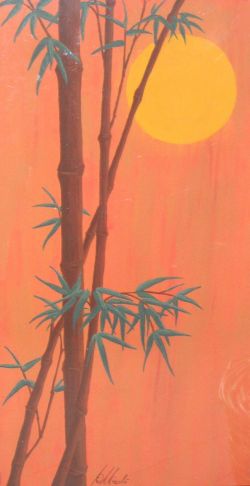 Bambù al tramonto