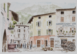 Piazza Matteotti Darfo nel 1920