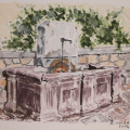 fontana in pietra a Cogno