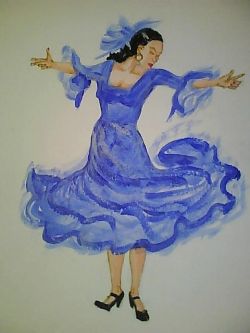 Flamenco blu