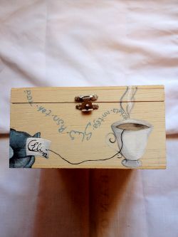 Decorazione scatola da thè
