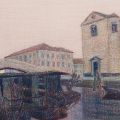 Chioggia, il porto canale e la chiesa di San Domenico