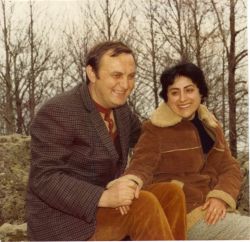 Fred con la fidanzata Ale tra i boschi di Soriano (VT) 1978