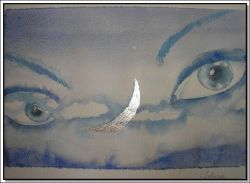 la luna e gli occhi