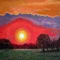 CAT. 420/14 "Tramonto in campagna"