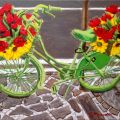 CAT.	508/16	" Bicicletta verde con fiori " 