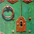 “Serratura d'una porta verde”