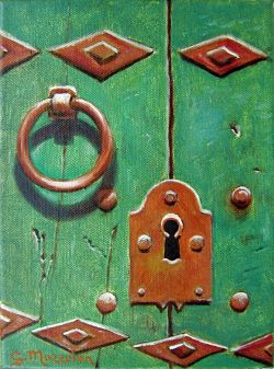 “Serratura d'una porta verde”