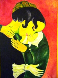 Gli Amanti in rosa di Chagall