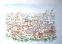 Veduta verso Roma antica