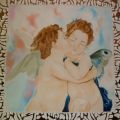Omaggio a William Bouguereau -Amore e Psiche con farfalla