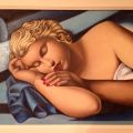 "Donna che dorme" copia da Tamara de Lempicka (Sabrina Cosso)