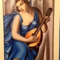 "Donna con chitarra" copia da Tamara de Lempicka (Sabrina Cosso)
