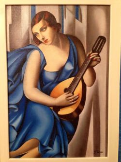 "Donna con chitarra" copia da Tamara de Lempicka (Sabrina Cosso)