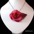 Rose rosse, Gioielli con fiori veri, la natura nei gioielli resina epossidica, moda fashion, Epoxy