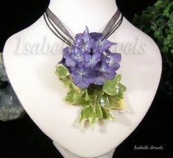 Ortensie, Gioielli artigianali, creazioni in resina, Handmade resin jewelry with real flowers