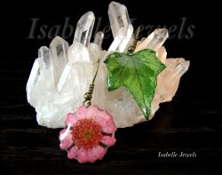 Natura, fiori, Gioielli donna, orecchini con elementi botanici, Arte. Real flowers jewelry. Art