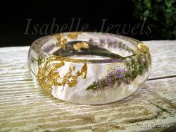 gioielli artigianali unici con fiori veri naturali, handmade real natural flowers jewelry ,bracelet