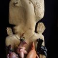 Guardian angel, ceramic sculpture