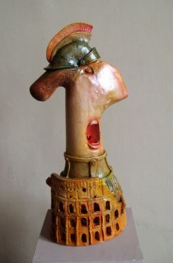 Holiday in Roma, ceramic sculpture