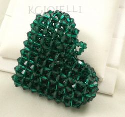 Cuore Swarovski Emerald