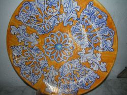 piatto di ceramica artistica