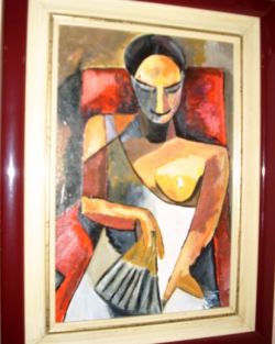 la donna con il ventaglio Picasso
