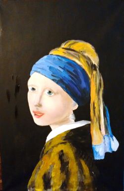 LA RAGAZZA CON L'ORECCHINO DI PERLA-Vermeer (copia d'autore)