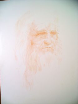 Copia dell'autoritratto di Leonardo Da Vinci