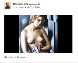 copertina del  video dedicato a Tamara de Lempicka
