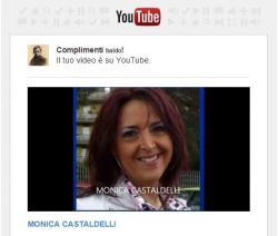 copertina del  video dedicato a Monica Castaldelli